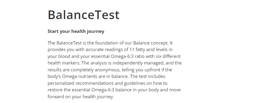 Zinzino Omega-3 Test Kit | Home Blood Test | Fatty Acid Balance